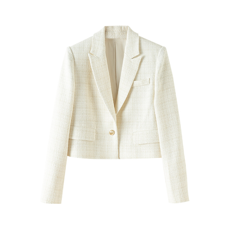 Blazer |  Damen Bouclé-Kurzblazer