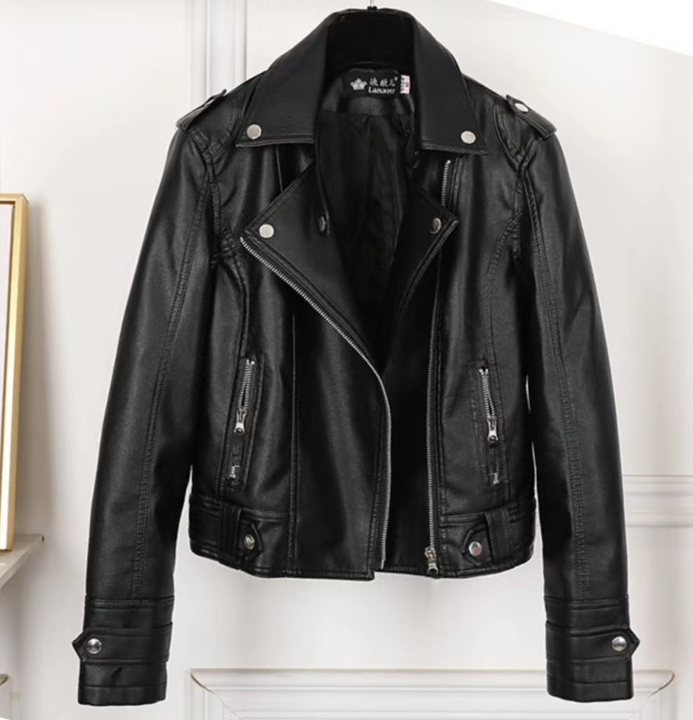 Jacken & Mäntel |  Damen Biker-Jacke Used Look