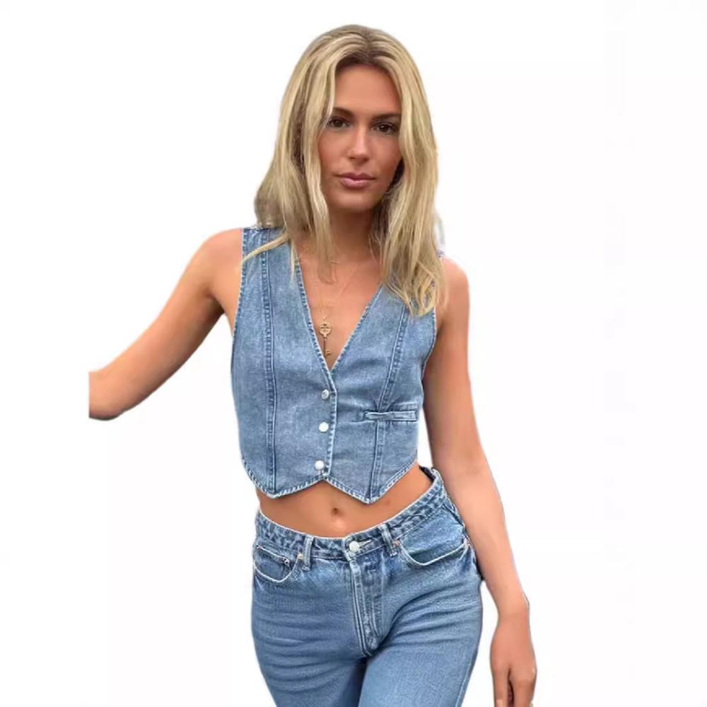 Jacken & Mäntel |  Damen Stretch-Jeansweste