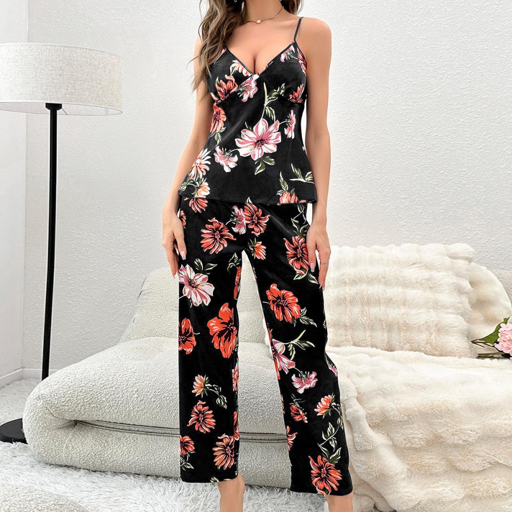 Jumpsuits |  Damen Geblümter Jersey-Jumpsuit