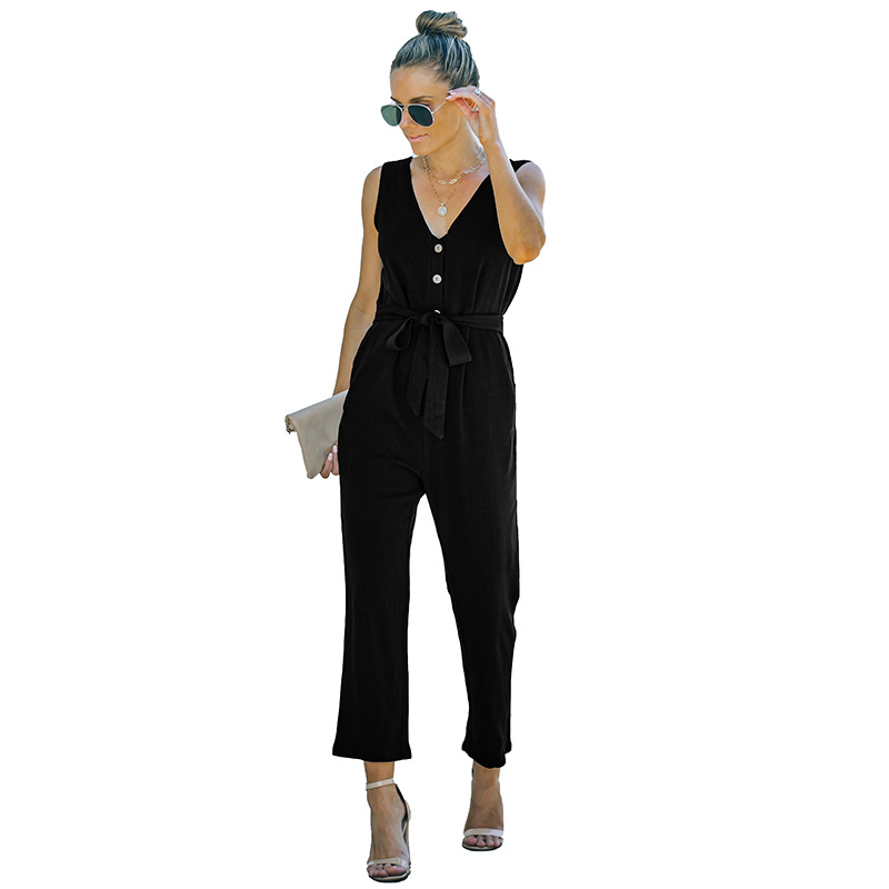 Jumpsuits |  Damen Jersey-Jumpsuit Mit Raffung