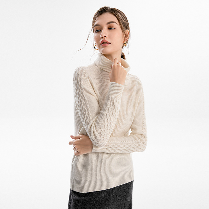 Pullover & Strickjacken |  Damen Grobstrick-Pullover Mit Zopfmuster