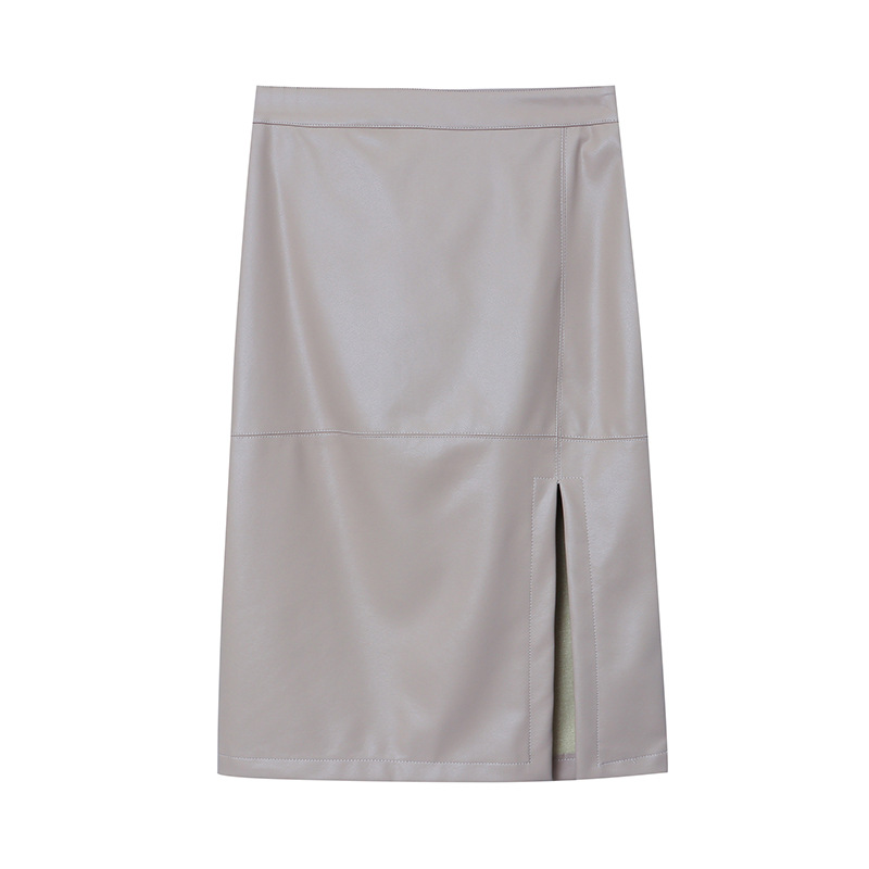 Röcke |  Damen Satin Midirock