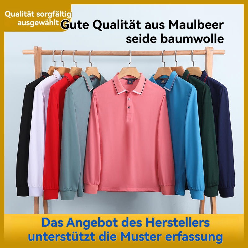 Shirts & Polos |  Herren Langarm – Poloshirt Aus Bio-Baumwolle