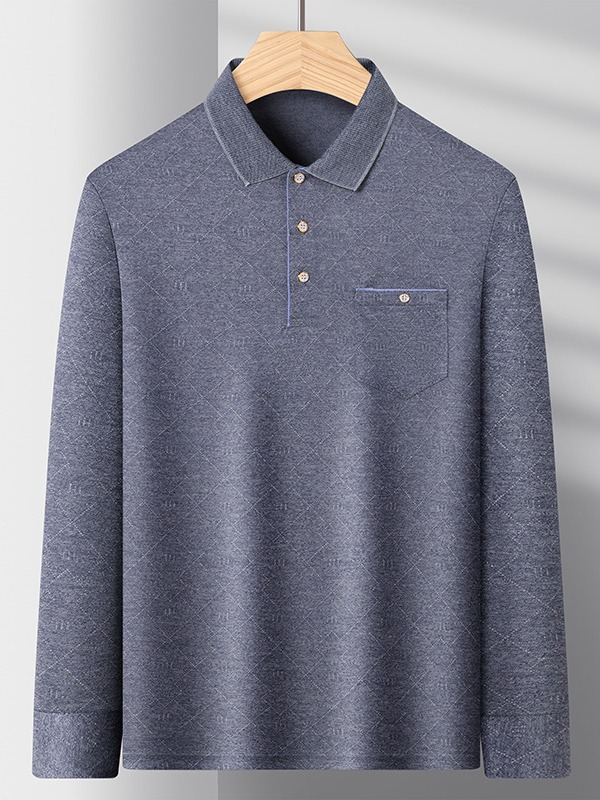 Shirts & Polos |  Herren Piqué-Poloshirt, Langarm