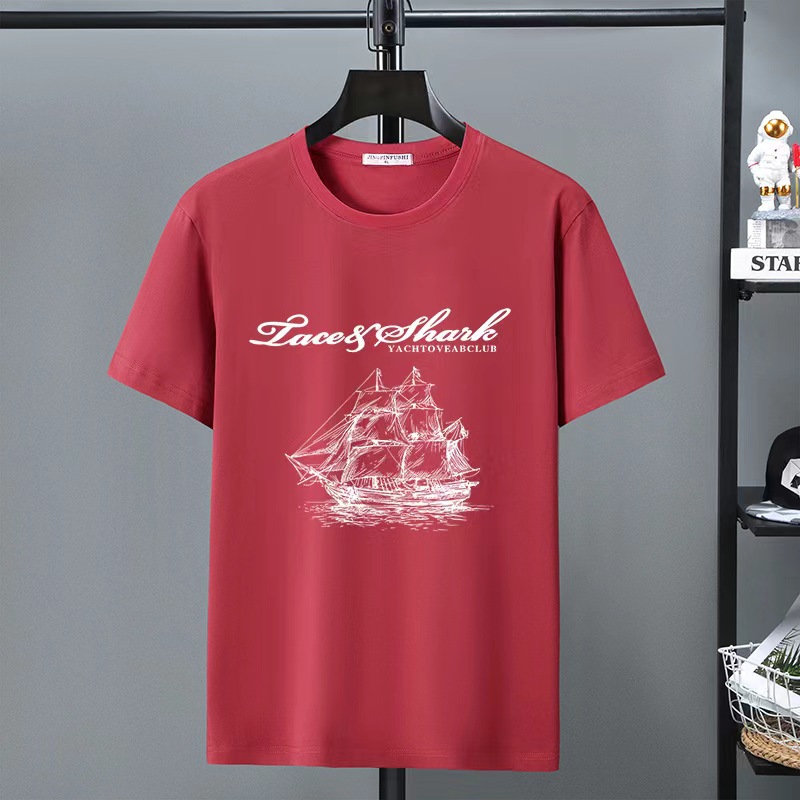 Shirts & Tops |  Damen Baumwoll T-Shirt Mit Seitenschlitz Und Druck