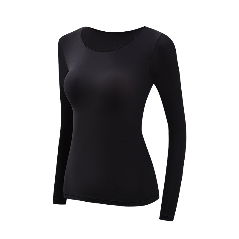 Shirts & Tops |  Damen Langarmshirt Mit Rundhalsausschnitt