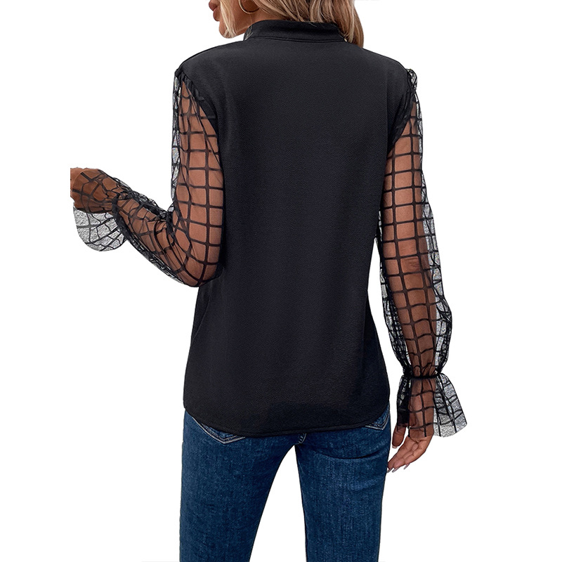 Shirts & Tops |  Damen Shirt Mit Mesh Ärmeln