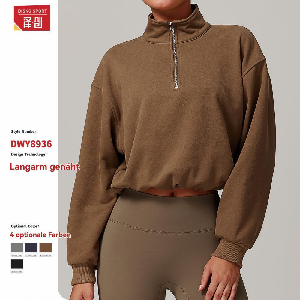 Sweat |  Damen Troyer-Sweatshirt Im Boxy-Fit Mit Modal, Langarm